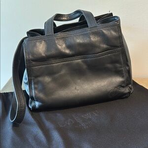 Loewe Anagram Black Napa Leather Two-way Bag